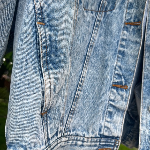 💥 SOLD 💥Vintage French 80s Denim cropped jacket 🇫🇷 - Picture 5 of 10